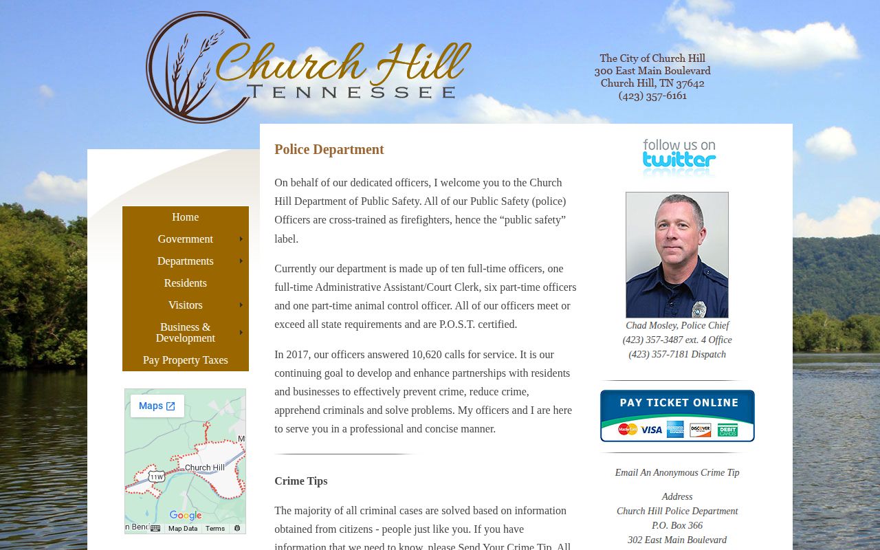 Hawkins County Church Hill arrest records police department source